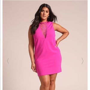 “”SOLD””...Plus size Beautiful fuchsia dress